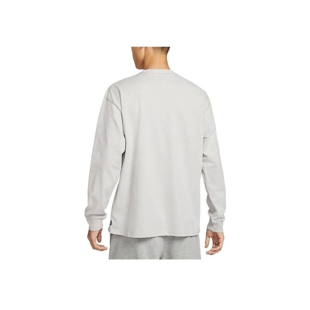 Nike Men's Sportswear Premium Essentials Long Sleeve T-Shirt Light Bone DO7391-014