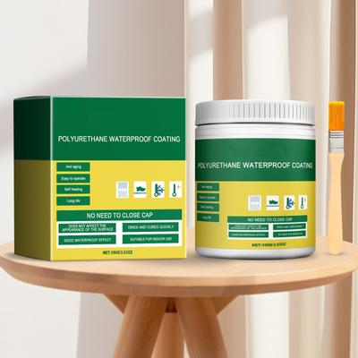 Waterproof And Antis Leakage Agent - Transparent Waterproof Coating Agent With Brush To Repairs Wall Repairs Agent Bathroom Tiles Anti-leakage 100ML