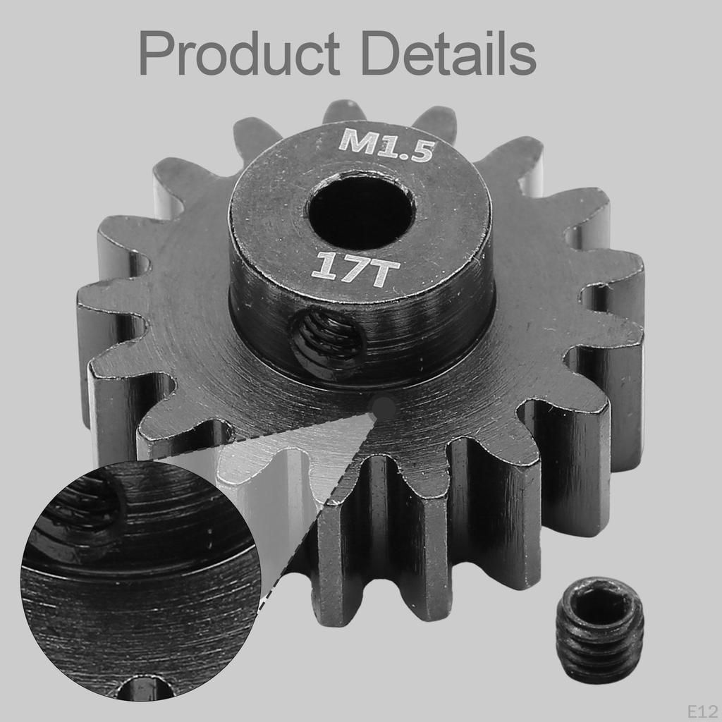 RC Car Pinion Gear 1.5 Modulus Easy to Install Upgrade Part Professional Fittings Repair Parts