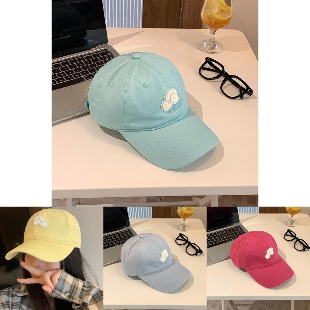 Trendy Unisex Soft Yellow Letter Embroidered Baseball Hat For Casual Spring Looks