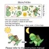 Glow-In-The-Dark Dinosaur Sun Moon Switch Sticker Bedroom Living Room Switch Sticker Decorative Self-Adhesive Wall Sticker