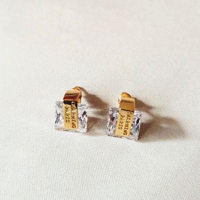 Kleine Ohrstecker aus 925er-Sterlingsilber, Schmuck für Damen und Mädchen, Hochzeitsgeschenke, österreichische Kristall-Buchstaben-Namensohrringe