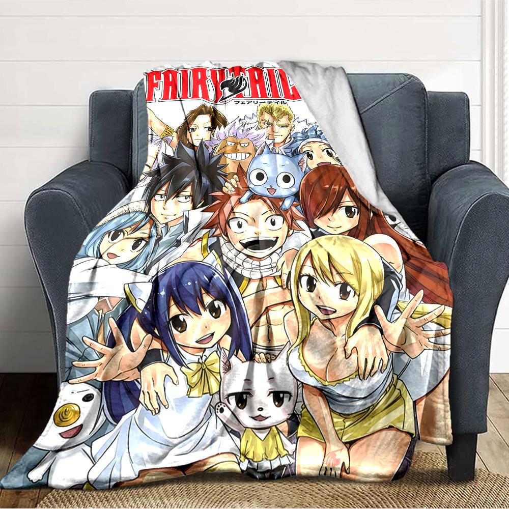 1pc Fairy Tail1 Blanket, Gift, for Men and Women, Soft Blanket, Good for Sofa Bed Couch Travel, Lightweight Flannel Blanket