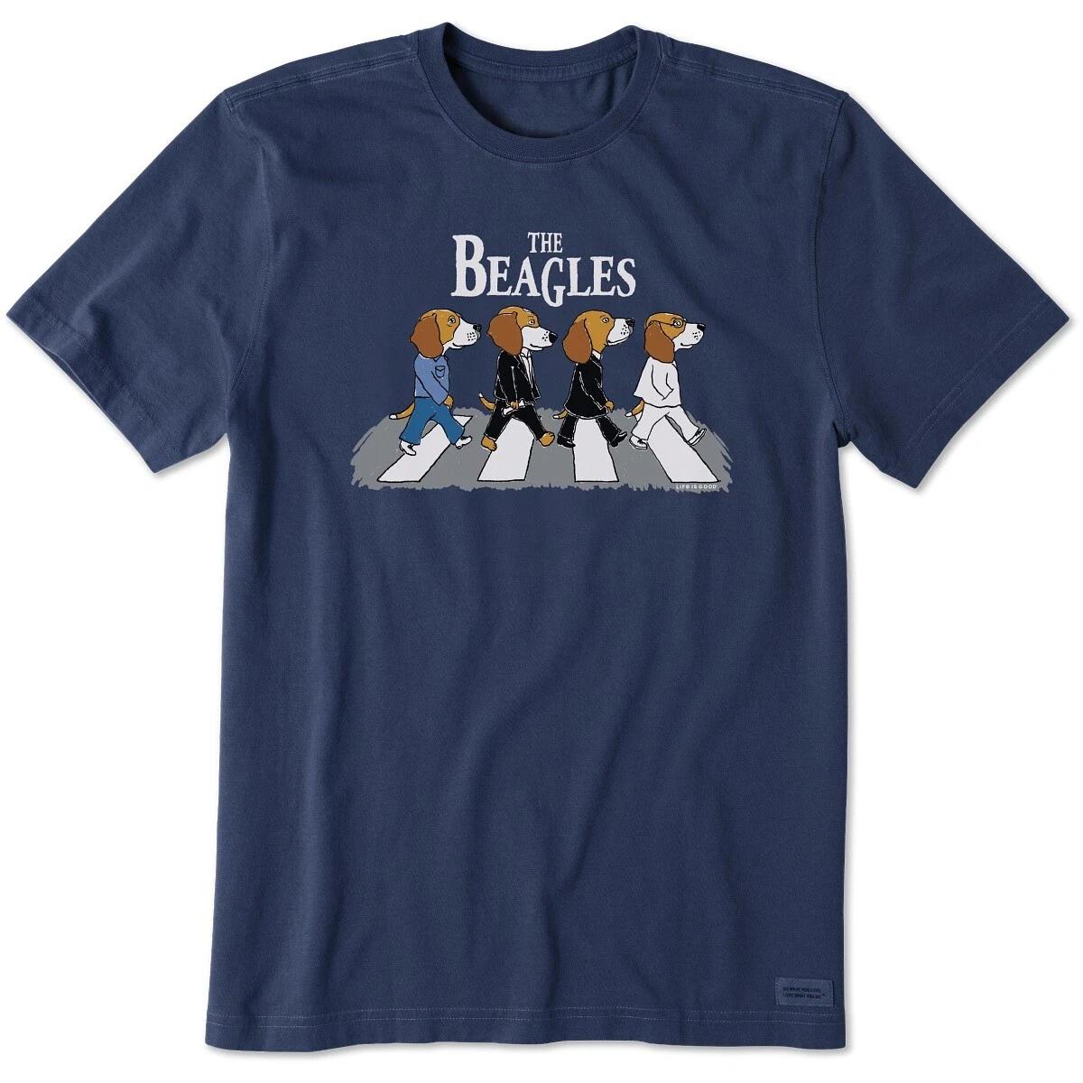 Life is Good. Men s The Beagles SS Crusher Tee, Darkest Blue S