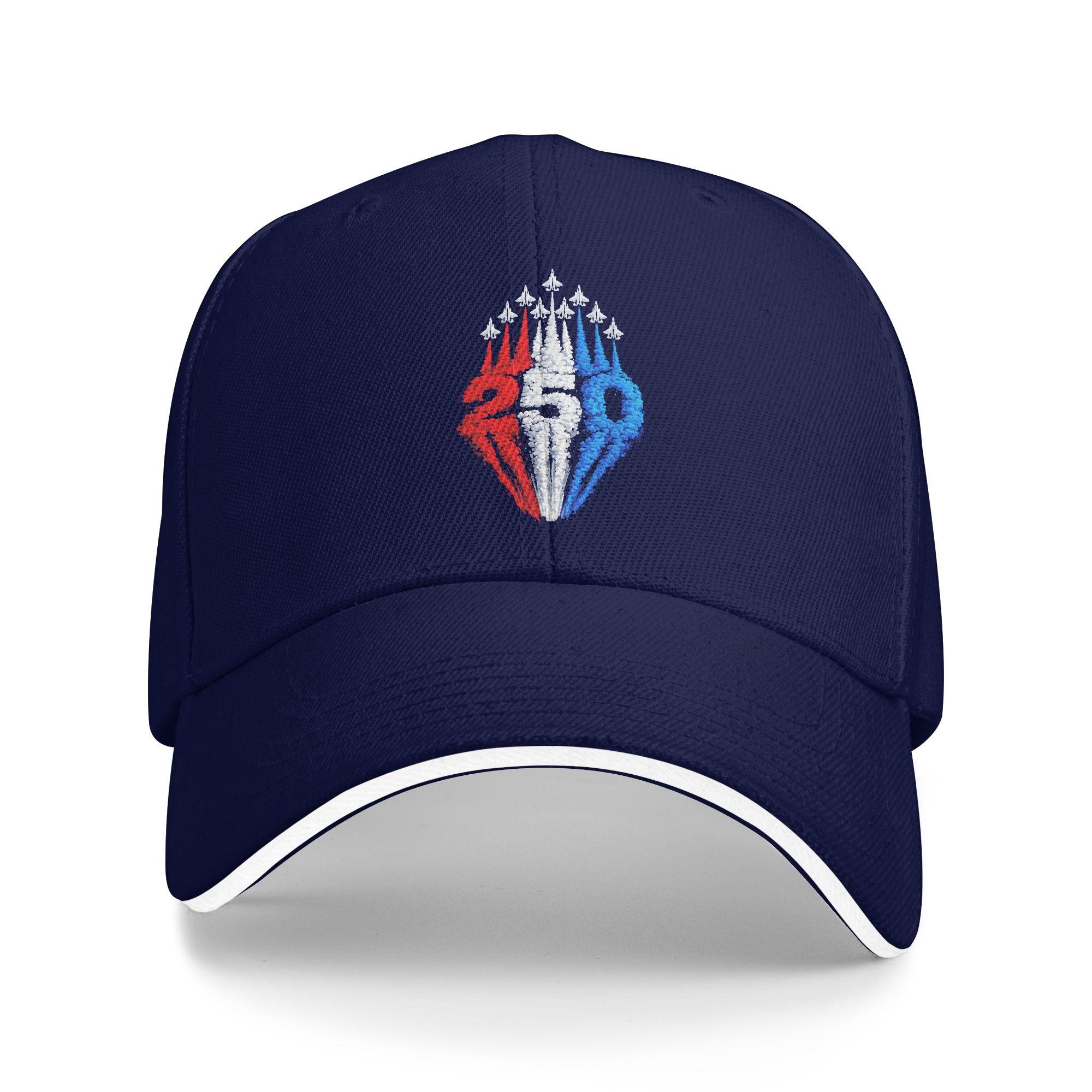 

Summer Casual Baseball Cap 250 Years American 1776 2026 250th USA Patriotic 4th of July Outdoor Trucker Hat For Men Snapback Cap As Picture темно-синього кольору