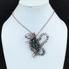 Seraphinite Pendant Copper Wire Wrapped Pendant Seraphinite Gemstone Jewelry Wonderful Rabbit Pendant Handmade Copper Jewelry Gifts For Wife