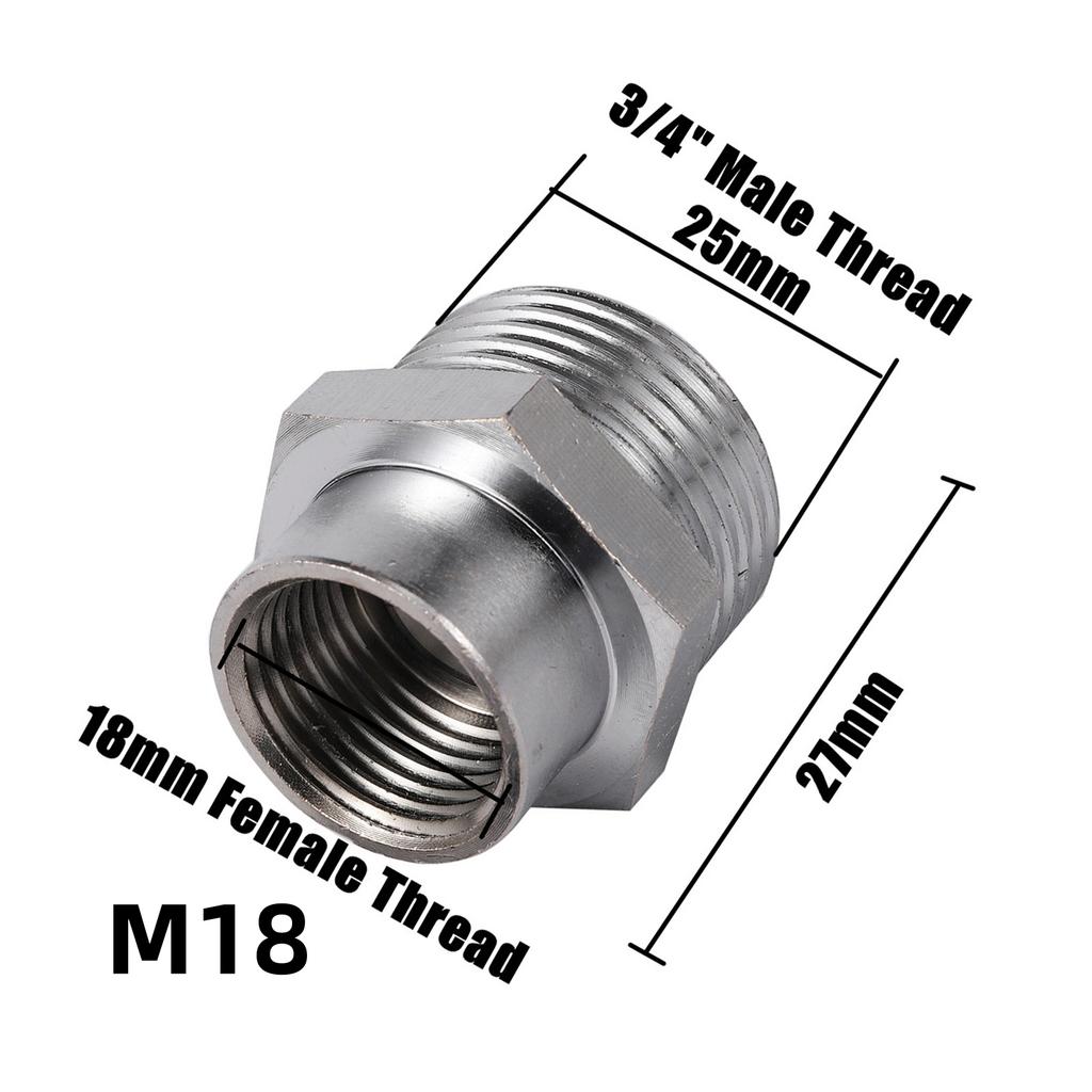 Water Faucet Adapter 1/2'' 3/4'' To M18 M22 M24 Thread Connector Faucet Coupler Water-Tap Joint Fitting For Gardening Irrigation