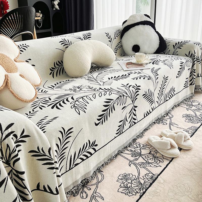 High-Grade Chenille Sofa Towel Full Cover Cloth Four Seasons Universal Cushion Cat's Paw Stain-Resistant Non-Slip Cover Blanket
