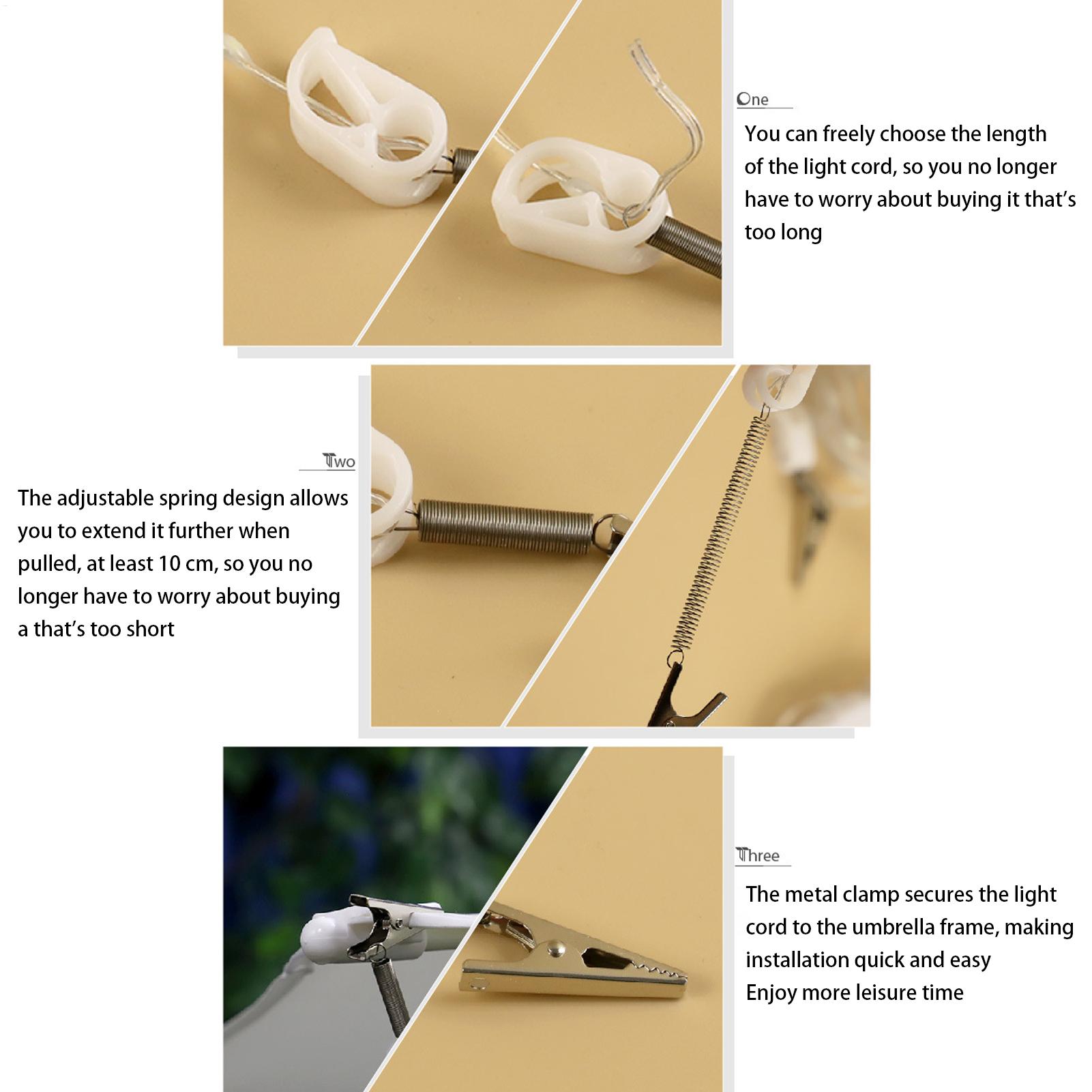 

Patio Umbrella Lights Outdoor Umbrella Light Solar Powered Waterproof Outside Decor With 8 Modes For Porch Parasol Deck Backyard CN