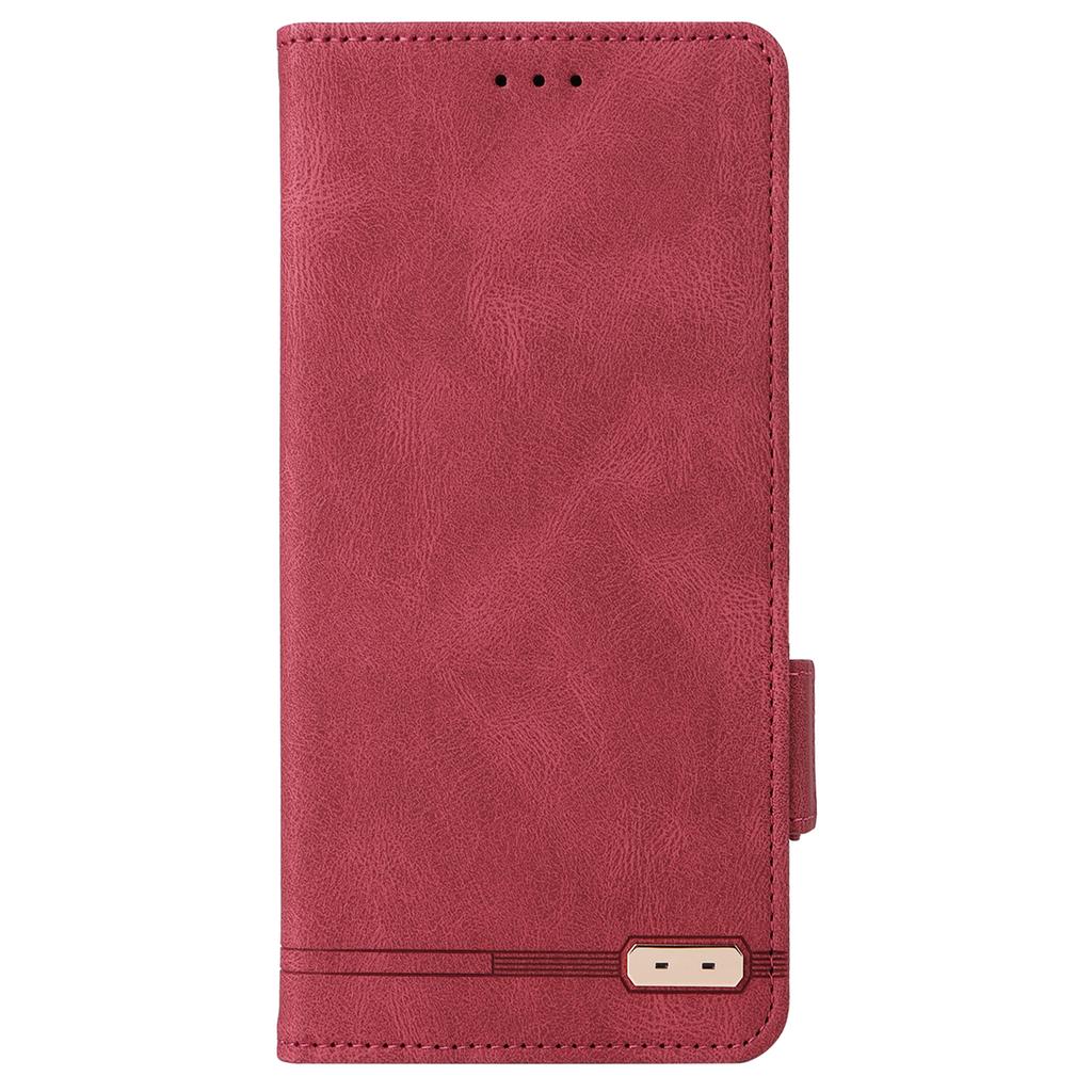 For Xiaomi Poco C75 4G/Redmi 14R 5G/14C 4G Case Leather Wallet Flip Phone Cover with Hardware Decor