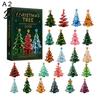 Weihnachtsparty-Zubehör Blind Box Enthält 24 Adventskalender Weihnachtsbaum Überraschungs-Schmuckstücke Geschenk