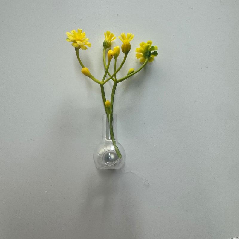 Mini Glass Bottle Flower Vase Fridge Magnets Big Small Sizes For Home Kitchen Diy Decoration Ornaments