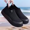 Women's Shoes Casual Shoes Versatile Fashion Women's Single Shoes Soft Sole Comfortable Nurse Shoes One Pedal Mother Shoes Breathable Fly-woven Shoes