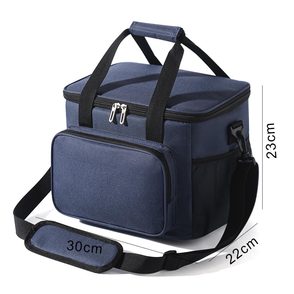 Large Capacity Thickened Aluminum Foil Insulated Bag for Outdoor Picnic and Takeaway, with Ice Pack Compatibility