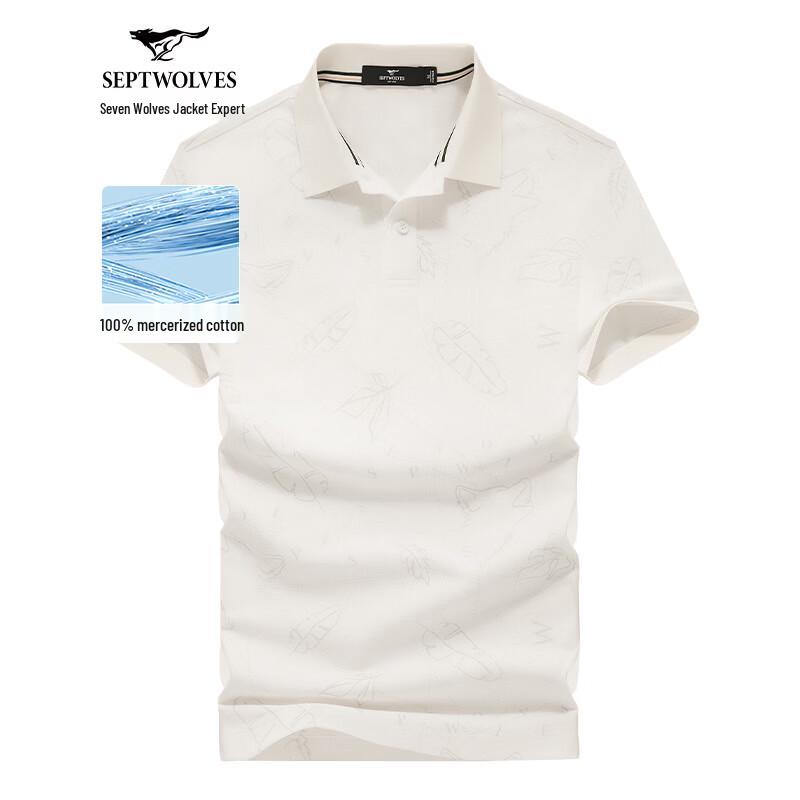 Septwolves Men s Short-Sleeve Business Casual Polo Shirt 2XL