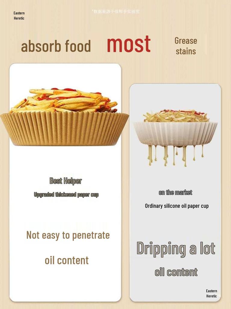 Good Helper Air Fryer Silicone Baking Mat - Oil-Absorbing, Thickened, Multi-Purpose.