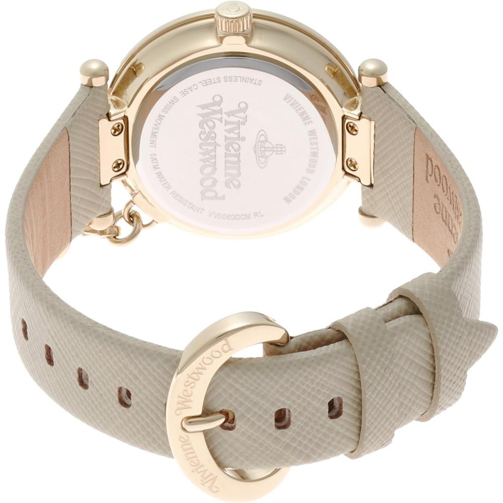 No Vivienne Westwood [Vivienne Westwood] Watch Orb Pop Gold Dial Ivory Leather Quartz Vv006gdcm Parallel Imported Item Beige