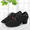 Women Standard Ballroom Dance Shoes Oxford Cloth Outsole Practice Competition Modern Dancing Shoe Dance