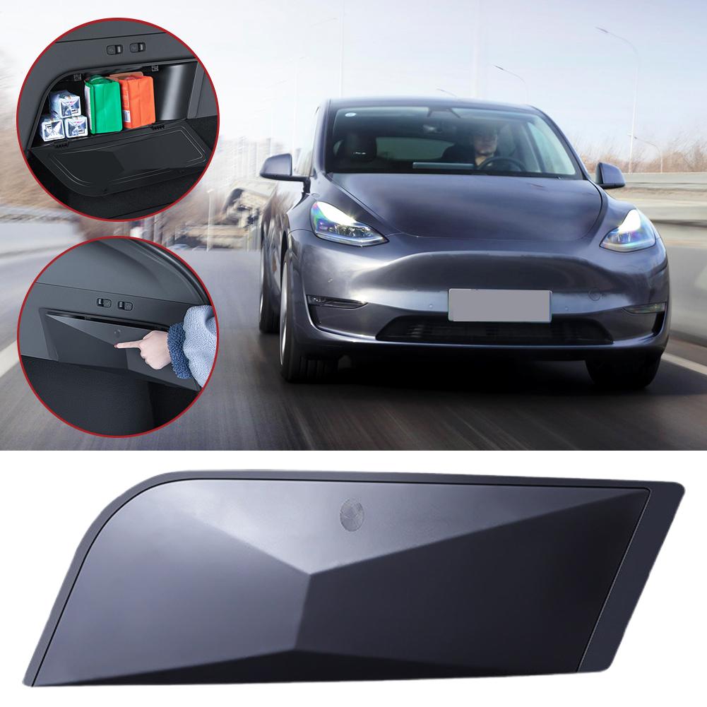 For Tesla Model Y Car Trunk Side Storage Box With Lid  Rear Trunk Organizer Side Storage Box Waterproof Auto Interior Accessory