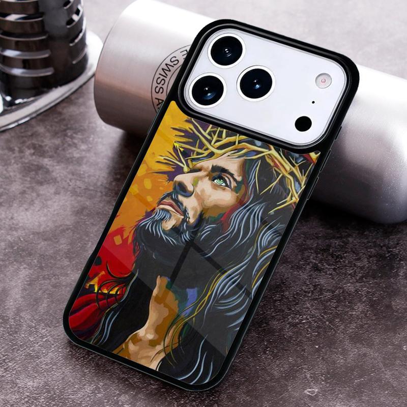 

Jesus Christ God Phone Case for iPhone 17 16 15 Pro Max Air 14 13 12 11 Plus Shockproof Cover iPhone 16