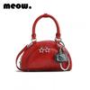 Original Small-batch Design Bow Handbag Premium Womens Fashion Versatile Bowling Bag