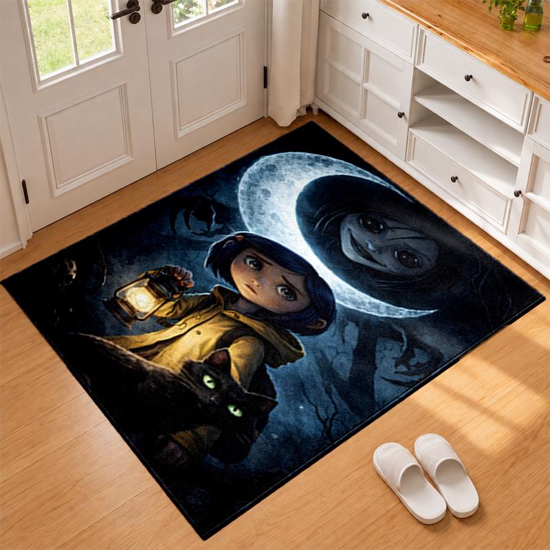 Coraline Carpet Door Mat for Living Room or Bedroom Protective Mat Under Chair Office Decoration Christmas Gift Birthday Present