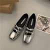 Fashion Luxury Designer Casual Women Mary Janes Shoe Elegant Female Footwear Ballet Flats Round Toe Dress Ballerinas Women Lolita Shoes