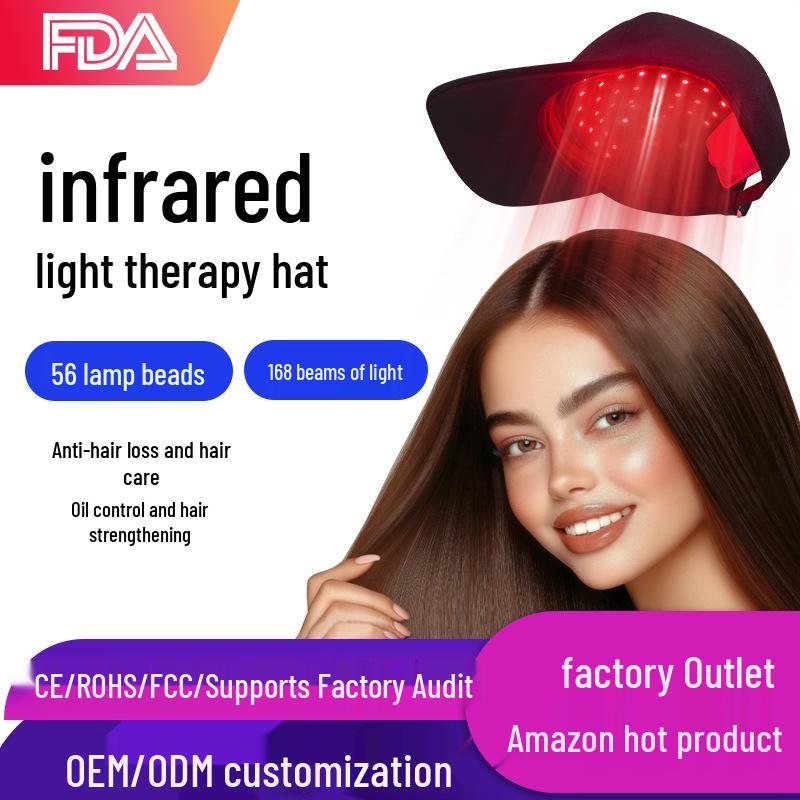 

Hair Growth LED Hat: Infrared, Blue, and Purple Light for Scalp Nourishment and Care Individual Hair Growth Device