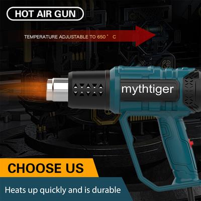 220V EU LCD Display Heat Gun Thermoregulator Hot Air Gun for Shrink Wrapping Soldering Station Construction Dryer Plastic Welder