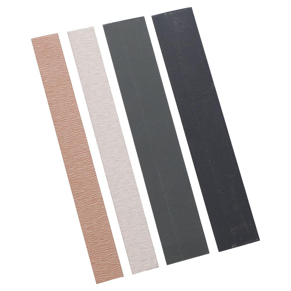 4PCS 15CM(5.91in) Length Fret Sanding Paper Sandpaper Color Luthier Sanding Tool  For Guitarists