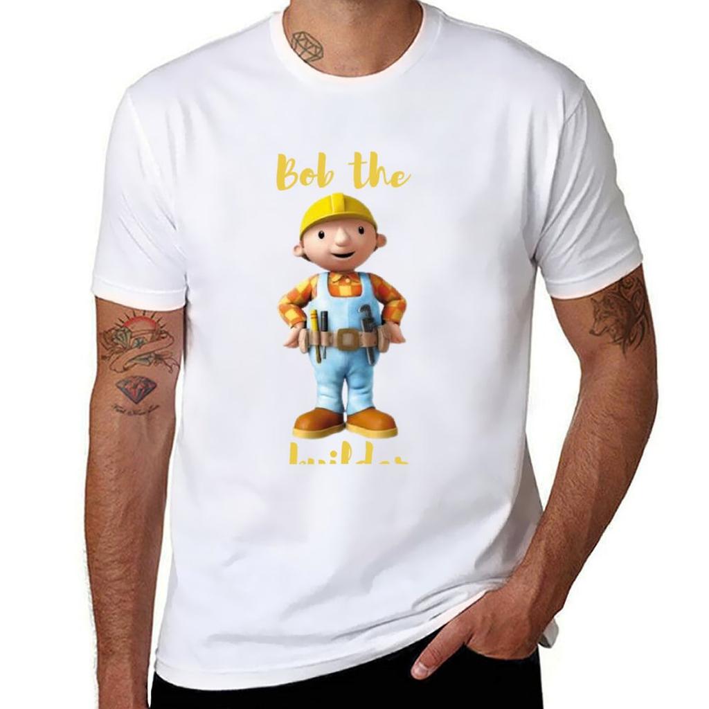 Bob The Builder Tshirt Anime Tshirt T Shirts For Unisex Cotton Soft Tshirt