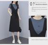 2023 Europäischer Sommer Midilanges Slim Zweiteiliges Lässiges Trägerkleid für Damen