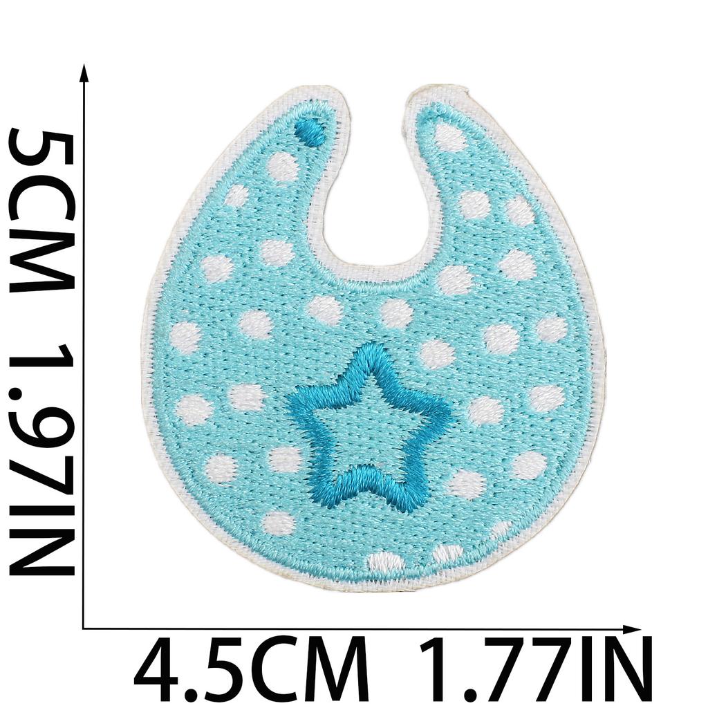 Male Treasure Theme Embroidery Cloth Sticker Onesie Decorative Patch Sticker Cartoon Diaper Computer Embroidery Chapter Trojan Horse Subsidy