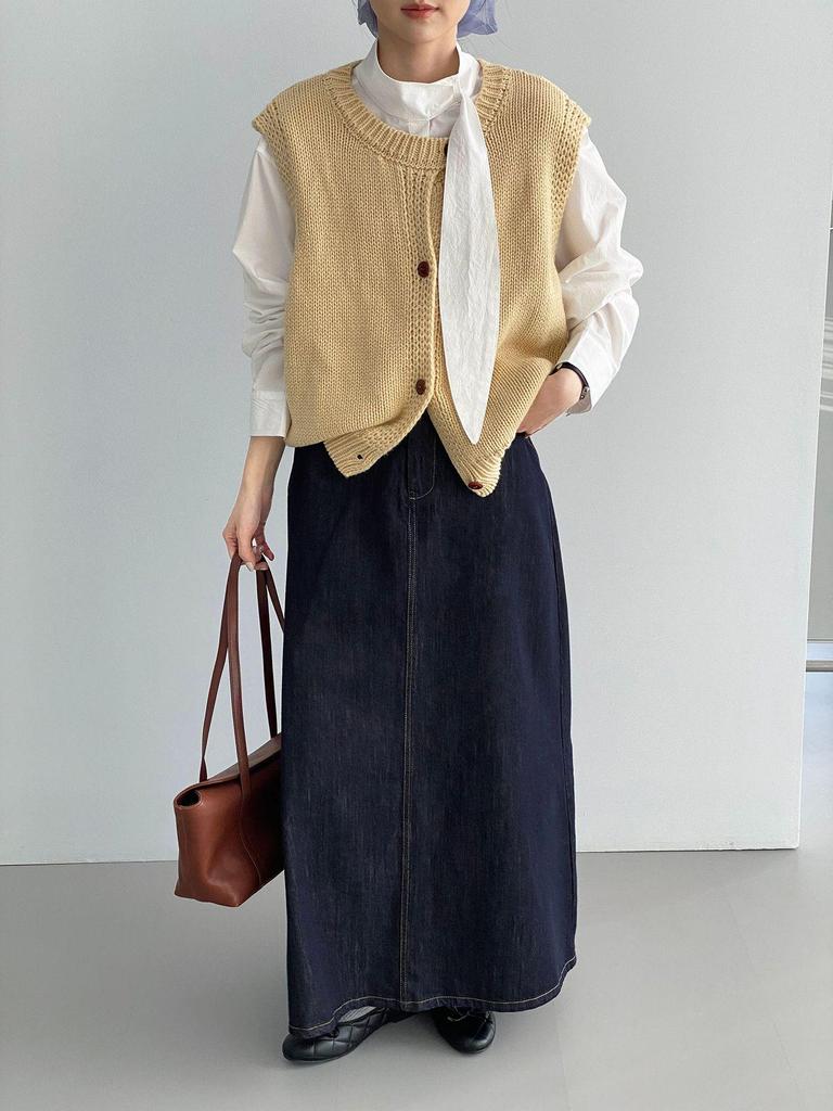 Women's French Retro 100% Cotton Ribbon Shirt - Simple, Loose, Solid Color
