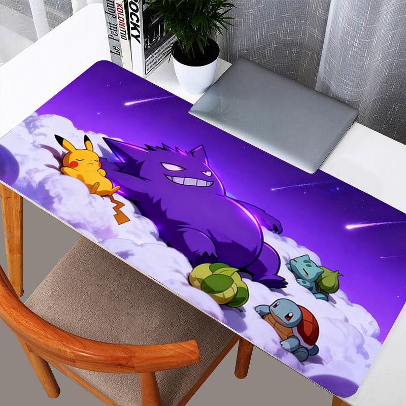 Mouse Pad Gamer PC Gengar Computer Large X XXL Desk Mat Keyboard Durable Anime Gaming Accessories Mousepad Carpet