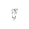 Swarovski Hyperbola Spiral Design Cubic Zirconia Rhodium Plated Ring Women's Silver 5679698