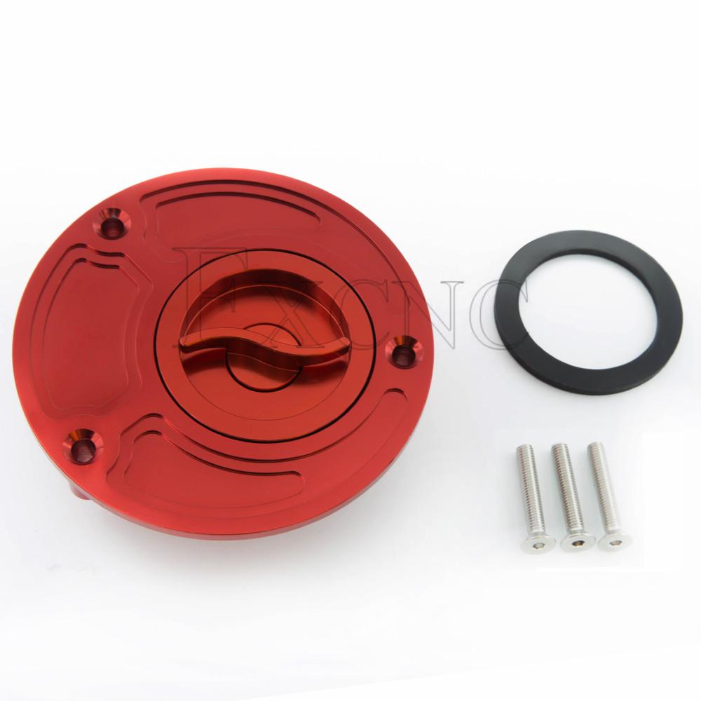 CNC Fuel Gas Cap Keyless For Honda CBR600 F4i CBR954RR CBR900RR CBR600RR CBR1000RR CBR1100XX Hornet CB600F CB500 CBF1000 RVF400