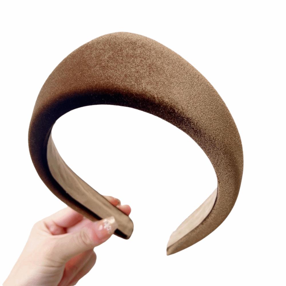 Individual Wide Edge Hair Hoop Elegant Retro Hair Accessories Velvet Triangle Headband  Banquet