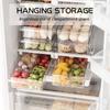 Refrigerator Storage Box Portable Basket Large Capacity Vegetables Egg Fruit Holder Clipping Hanging Drawer Kitchen Storage