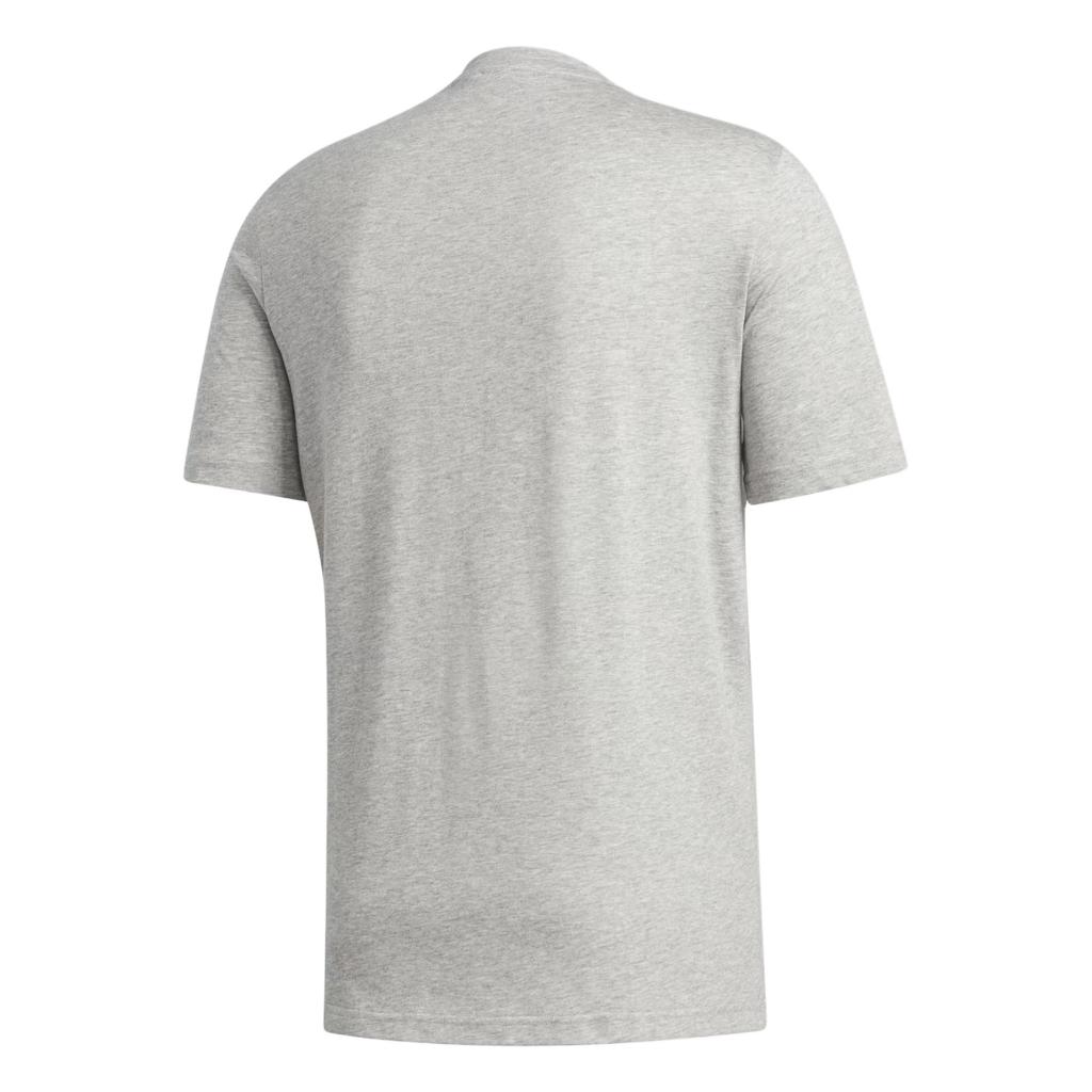 Adidas Comfortable Breathable Crew Neck Logo Short Sleeve T-Shirt Men Tops Medium-Gray FS6757