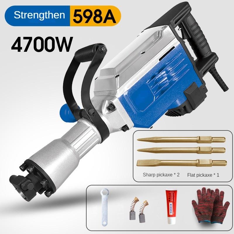 Heavy Duty Handheld Electric Pick High Power Professional Dismantling  Electric Pickaxe Industrial Concrete Crushing Power Tool