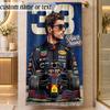 Beach TowelMax Verstappen Custom Name Text Personalized Soft Towel for Beach Pool Indoor Home Decor Gift