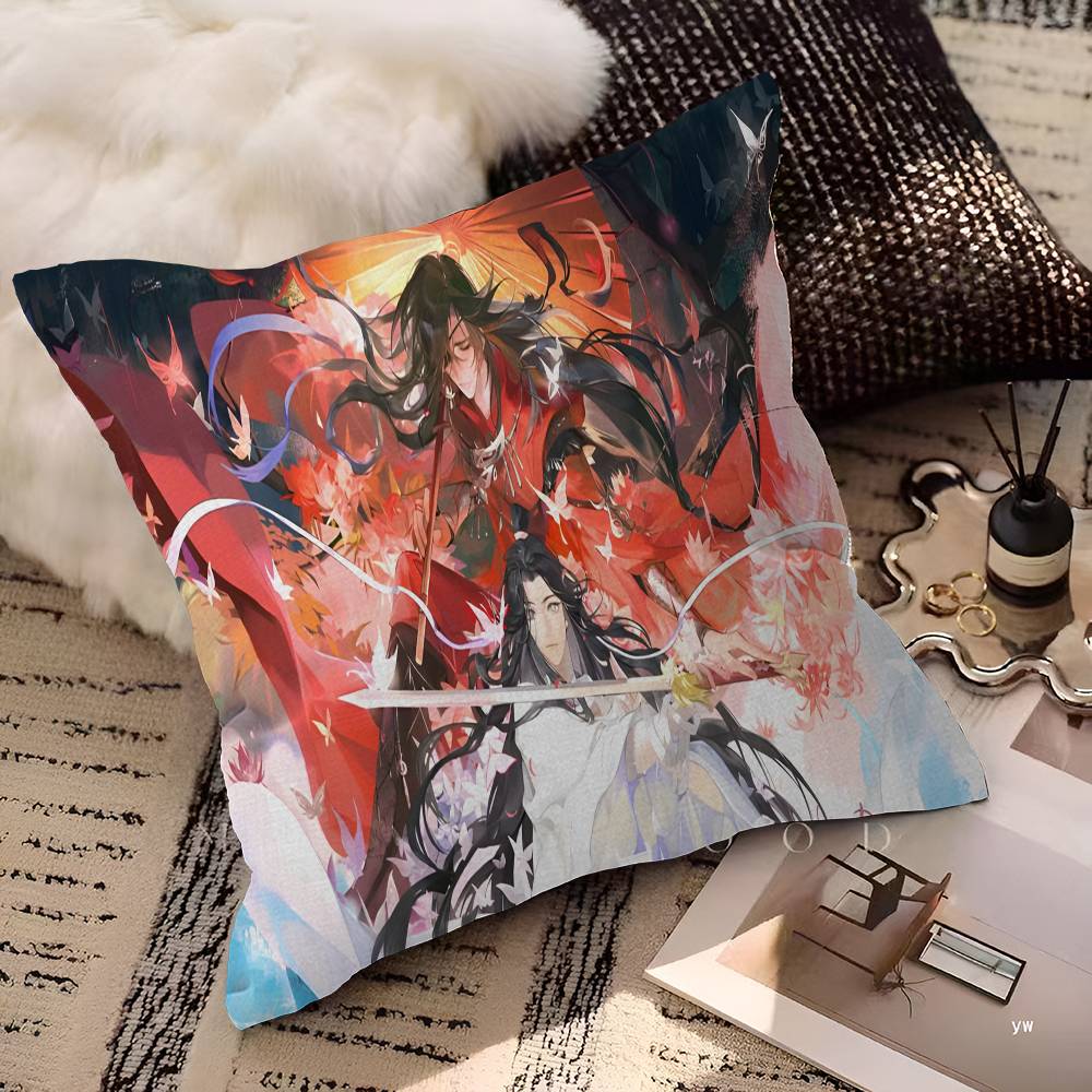 

Anime Heaven Officials Blessing Lucky Dragon Pillow Cover Sofa Cushion Cover Home Room Decoration Children Gift 30x30 cm