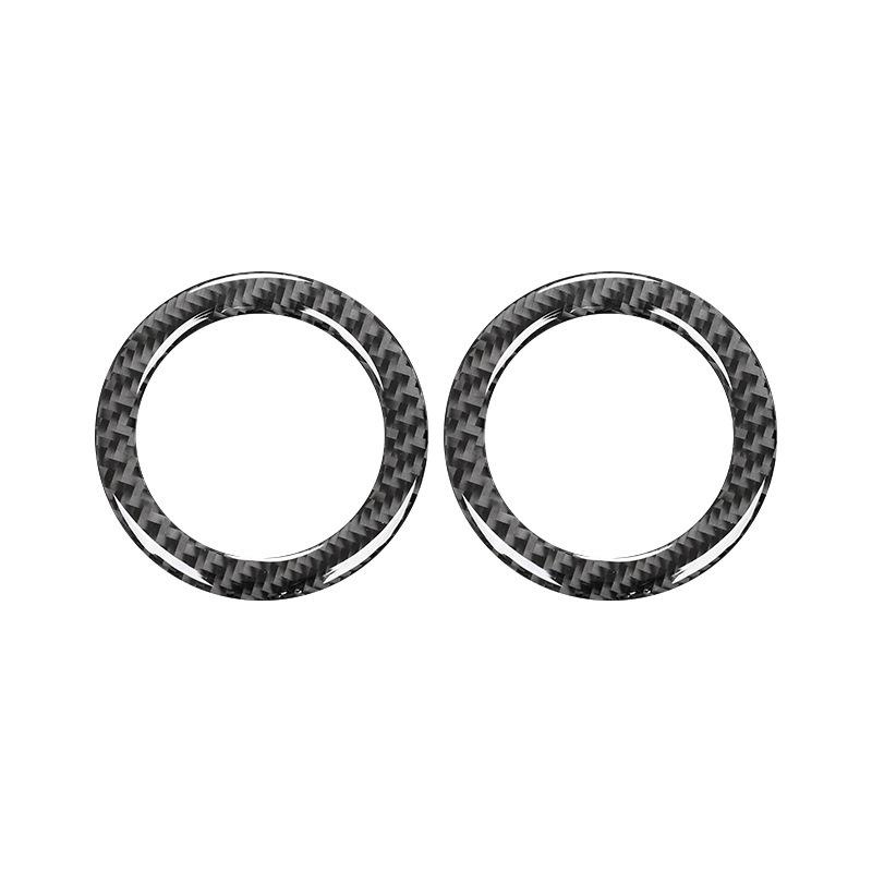 Carbon Fiber Car Trument Panel Left Right Air Outlet Trim Frame Interior Decoration Sticker For Mercedes Benz GLE GLS ML GL
