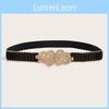 Waist Ladies Metallic Belt With Snap Button Closure For Dresses And Wear Casual