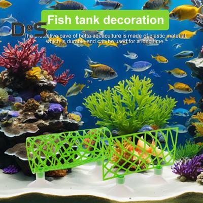 2 Adet Betta Balığı Üreme Tüneli Kolay Kurulum Koruma Mağarası Tüpü Vantuzlu Betta Yumurtlama Alanları Balık Tankı İçin Üreme Dinlenme Yatağı