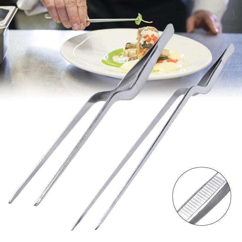 Kitchen Tweezer BBQ Food Tweezer Clip Mini Chief Tongs Stainless Steel Portable for Picnic Barbecue Cooking BBQ Tools