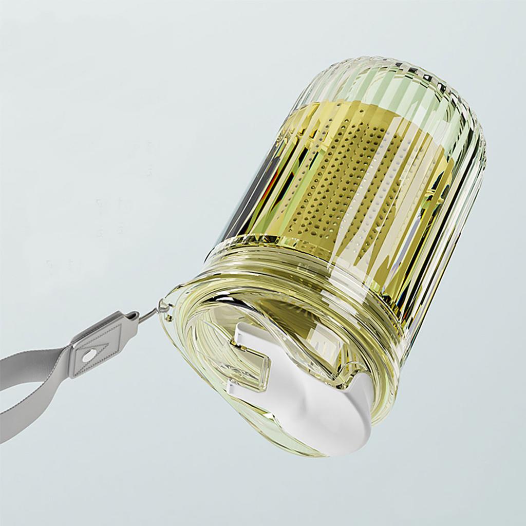 Portable Transparent Plastic Water Bottle With Tea Strainer&Rope Travel Sport Drinking Cup Heat-Resistant Drinkware