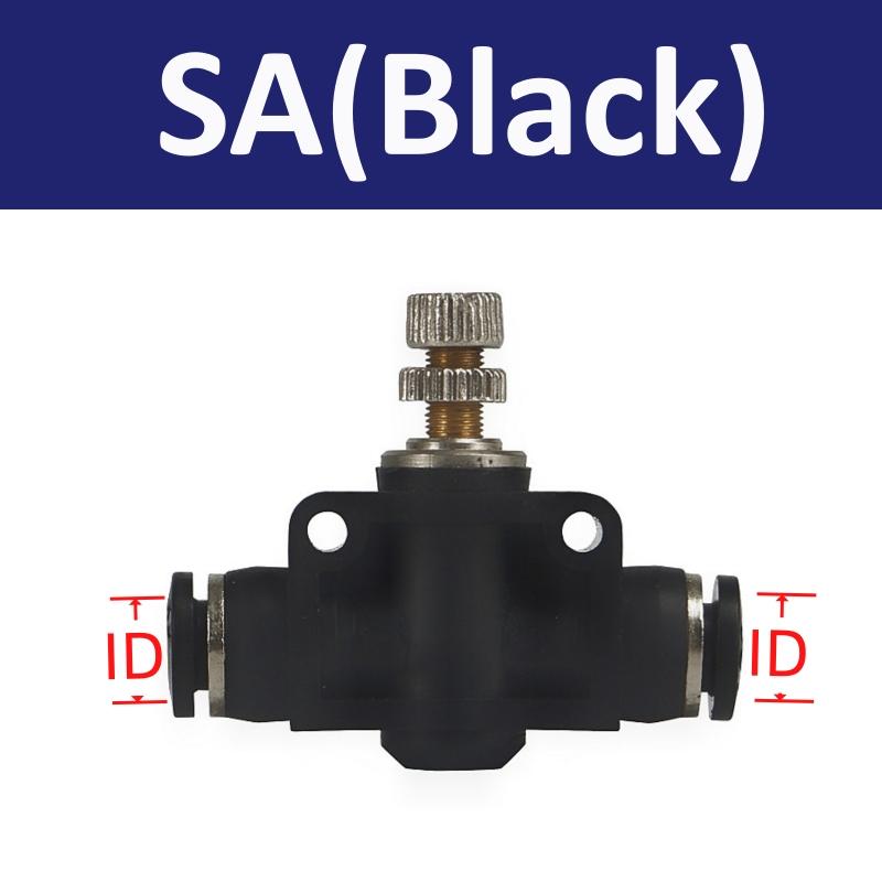 

BUC BUL BUM BTC 4mm 6mm 8 10 12mm Pneumatic Push In Quick Joint Connector Hand Valve To Turn Switch Manual Ball Current-limiting ID 4mm