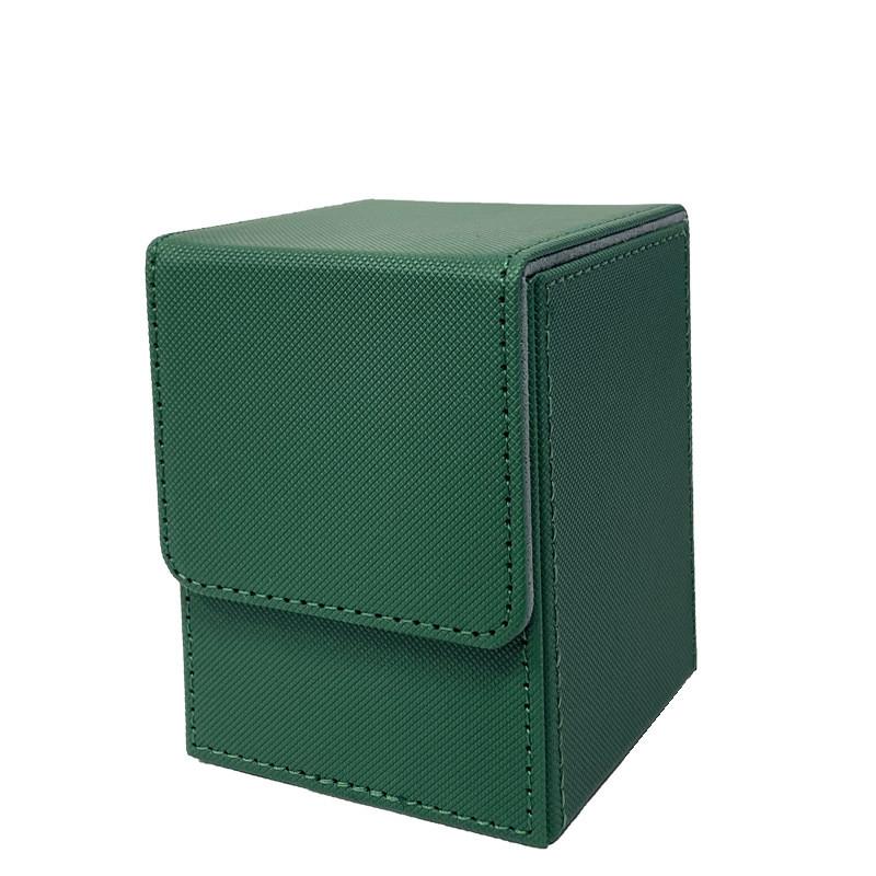 Checkered Vertical Card Box 100+Poker Storage Box Board Game Black Blue Red Green Purple Yellow White Dice Storage Box